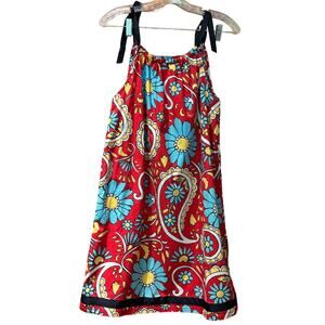 Girls' Hannah Andersson Pillowcase Summer Dress Red Paisley Size 14-16